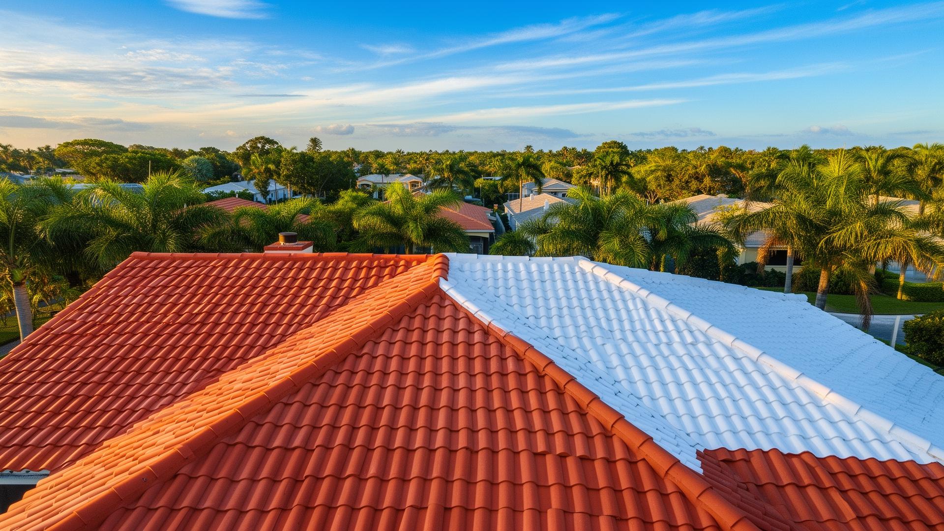South Florida home after a professional roof and exterior cleaning